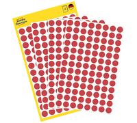 Avery-Zweckform 3010 Pastilles Ø 8 mm rouge 416 pc(s) fixation permanente papier