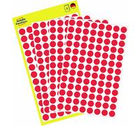 Avery Zweckform 3010, Points de repère, ? 8 mm, 416 points de repère / 4 feuilles, rouge