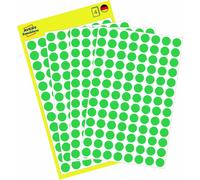 Avery Zweckform 3012, Points de repère, ? 8 mm, 416 points de repère / 4 feuilles, vert