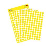 Avery Pastilles adhésives 3013 Ø 8 mm – 416 pastilles, adhésif permanent, jaune