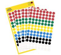 Avery-Zweckform 3090 Pastilles Ø 8 mm rouge, vert, jaune, bleu, noir, blanc 416