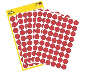 Avery-Zweckform 3141 Pastilles Ø 12 mm rouge 270 pc(s) fixation permanente papier