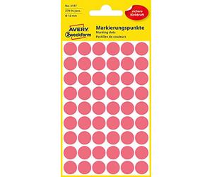 Avery Zweckform 3147 repères 270 Stück Rouge fluo