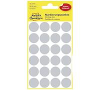 AVERY Zweckform 3171 Pastilles adhésives (Lot de 96 pièces, Ø 18 mm, 4 feuilles), gris