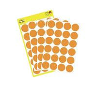 Avery Pastilles 3173 Ø 18 mm orange lumineux papier adhésif permanent 96 pièces
