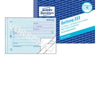 Avery Zweckform 333, Reçu TVA indiquée séparément, A6 horizontal, avec papier bleu, 3x50 feuilles