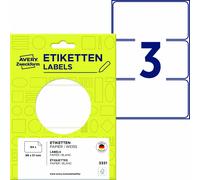 Avery Multi-Purpose Labels 3331 - Auto-adhésif - blanc - 51 x 98 mm 84 unités étiquettes
