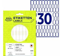 Avery Zweckform 3335, Étiquettes de prix, 49 x 10 mm, 930 étiquettes / 31 feuilles, blanc