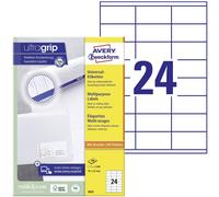 Avery Étiquettes Zweckform 70 x 35 mm bord à tête et pied