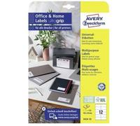 Avery-Zweckform 3424-10 Etiquette 105 X 48 Mm Papier Blanc 120 Pc(S) Permanente Etiquette Universelles 10 Feuille Din A