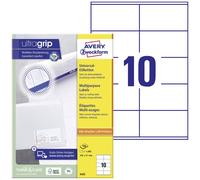 Avery-Zweckform 3425 Etiquette universelles 105 x 57 mm papier blanc 1000 pc(s) fixation permanente imprimante à jet d'encre