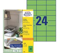 Avery-Zweckform 3450 Etiquette universelles 70 x 37 mm papier vert 2400 pc(s)