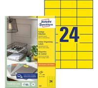 Avery-Zweckform 3451 Etiquette universelles 70 x 37 mm papier jaune 2400 pc(s)