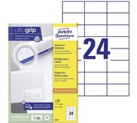 Avery Zweckform 3474 Etiquette universelles 70 x 37 mm papier blanc 2400 pc(s) fixation permanente imprimante à jet dencre, imprimante laser, imprimante laser
