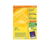 Avery Zweckform 3478 - Papier - adhésif permanent - blanc - A4 (210 x 297 mm) 100 étiquette(s) (100 feuille(s) x 1 étiquettes multi-emploi