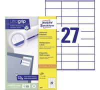 Avery-Zweckform 3479 Etiquette universelles 70 x 32 mm papier blanc 2700 pc(s) fixation permanente imprimante laser couleur