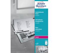 Avery-Zweckform 3480 Film auto-adhésif A4 imprimante laser couleur, imprimante laser, photocopieuse couleur, photocopieuse