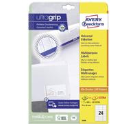 Avery Zweckform 3490 Etiquette universelles 70 x 36 mm papier blanc 720 pc(s) fixation permanente imprimante à jet dencre, imprimante laser, imprimante laser