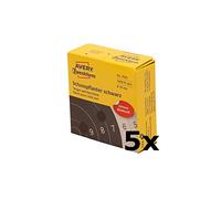 AVERY Zweckform 3522 Pansements de tir (diamètre 19 mm, pré-imprimés) Noir (5 paquets)