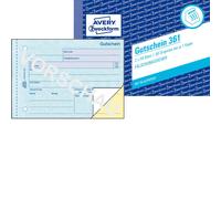 Avery Zweckform 361, Bon de réduction, A6 horizontal, avec papier bleu, 2x50 feuilles