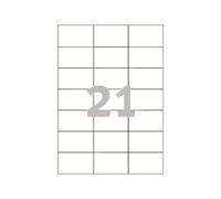 Avery Zweckform 3652 - Blanc - 42.3 x 70 mm 2100 étiquette(s) (100 feuille(s) x 21 étiquettes multi-emploi