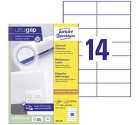 Avery-Zweckform 3653-200 Etiquette universelles 105 x 42.3 mm papier blanc 3080 pc(s) fixation permanente imprimante laser