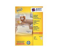 Avery Zweckform 3653 - Papier - adhésif permanent - blanc - 105 x 42.3 mm 1400 étiquette(s) (100 feuille(s) x 14 étiquettes multi-emploi