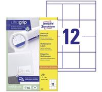 Avery Étiquettes universelles 3661 70 x 67,7 mm blanc 1200 pcs fixation permanente laser couleur