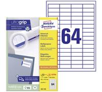 Avery-Zweckform 3667-200 Etiquette universelles 48.5 x 16.9 mm papier blanc 14080 pc(s) fixation permanente imprimante laser