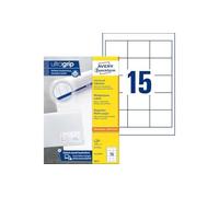 Avery Zweckform Étiquettes auto-adhésives blanches 64 x 50 mm 1500 (100 feuilles x 15)
