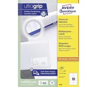 Avery Zweckform 3679 Lot de 1000 étiquettes universelles 97 x 55 mm pour imprimante laser et jet d'encre (Blanc) (Import Allemagne)