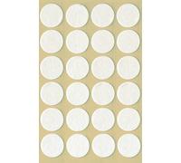 AVERY Zweckform 3707 Patins en feutre autocollants (diamètre 18 mm, épaisseur 1 mm) 24 étiquettes blanches