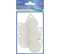 AVERY Zweckform 3731 Picture Hangers for Gluing 5 Pieces (Diameter 40 mm White S