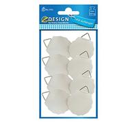 AVERY Zweckform 3732 Picture Hangers for Gluing 8 Pieces (Diameter 30 mm White S