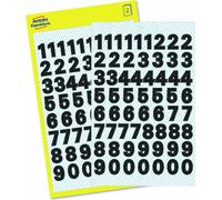 Avery Zweckform 3781, Étiquettes de chiffres, 85 x 160 mm, 120 autocollants / 2 feuilles, noir