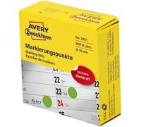 Avery Zweckform® 3851 3853 Points de repère - Ø 10 mm, distributeur de 800 étiquettes, vert