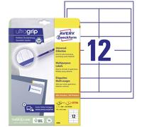AVERY/Zweckform étiquettes, 97 x 42,3 mm, blanc, bord