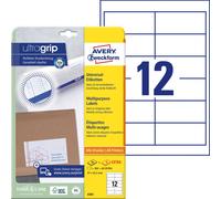 Avery Zweckform 4781 Étiquettes universelles, 97 x 42,3 mm, Convient pour Deutsche Post INTERNETMARKE, 25 feuilles/300 étiquettes, blanc