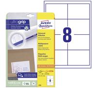 Avery-Zweckform 4782 Etiquette universelles 97 x 67.7 mm papier blanc 240 pc(s) fixation permanente