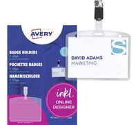 Avery Zweckform 4822 Porte-badge (l x H) 90 mm x 60 mm 25 pc(s)