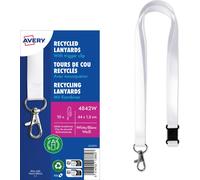 Avery Zweckform 4842W, Lanyard, 15 x 440 mm, 10 pièces