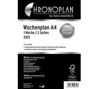 Avery Zweckform 50701 Plan Chrono Semaine Plan A4 2011