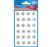 AVERY ZWECKFORM 52256 Avery Zweckform® Z-Design 52256, Autocollants de Noël, étoiles, 1 feuille/24 autocollants