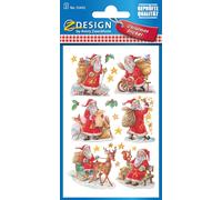 Avery Zweckform 52771 Lot De 36 Autocollants De Noël Matériau : Papier Nikolaus