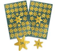 Avery Zweckform 52771 Lot De 36 Autocollants De Noël Matériau Spécifique Sterne Adventszahlen