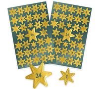 Avery Zweckform 52771 Lot de 36 autocollants de Noël Matériau spécifique Sterne Adventszahlen