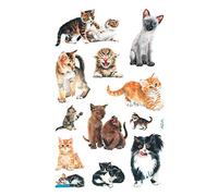 Avery Zweckform 53144 Autocollants pour enfants Chats 36 Aufkleber bunt