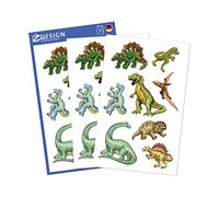 Avery Zweckform 53144 Autocollants pour enfants Dinos 24 Aufkleber bunt