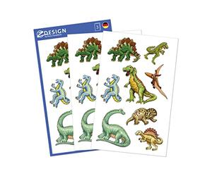 Avery Zweckform 53144 Autocollants pour enfants Dinos 24 Aufkleber bunt