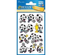 Avery Zweckform® 53392 Z-Design 53392, Autocollants pour enfants, ballons de foot, 3 feuilles/30 autocollants